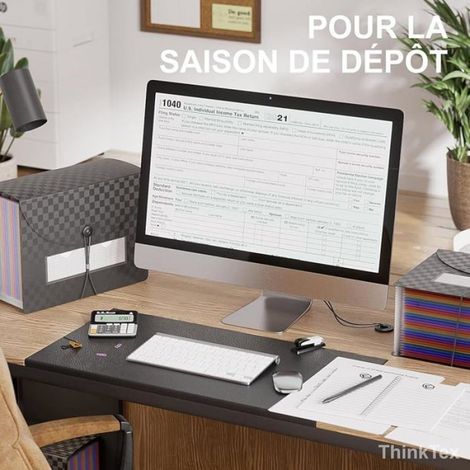 Trieur document A4 26 compartiments noir C couvercle noir CLASSEUR (1/5)