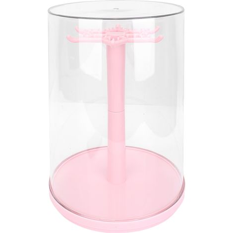étagère rangement-Vitrine Rotative pour Figurines - Boîte Transparente de Protection et de Présentation - 360° Rotation, Dimension 22x29x18 cm, Ensemble 3 Pièces (1/5)