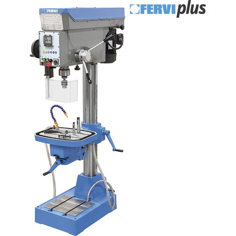 Taladro de columna para metal con transmision por correa de 400 V Fervi T072DA