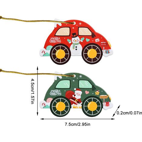 10 pendentifs en bois personnalisés à suspendre pour décorer votre sapin de Noël. (1/5)