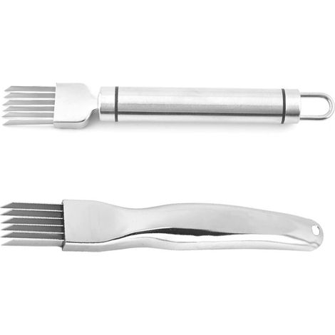 Teile Zwiebelschneider Reibe Messer Edelstahlreiben Reibe Messer Zwiebelschneider Gemüsereiben Slicer Küchenhelfer