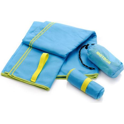 Serviette Microfibre - 42 x 55 cm - Bleu - Séchage Rapide - 1 Pièce (1/5)