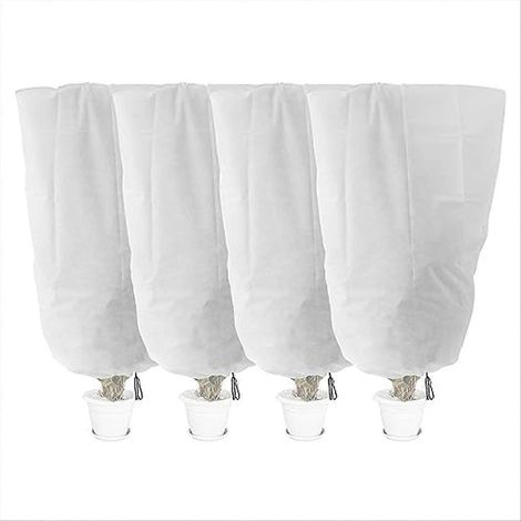 Lot de 4 cloches de protection hivernale contre le gel pour plantes, 120 x 80 cm (1/5)