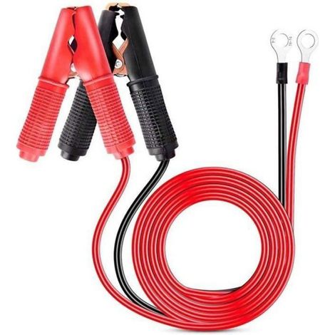 Pince Crocodile - 30 A - 12 V / 24 V - 1 M - Lot De 2 (1/4)