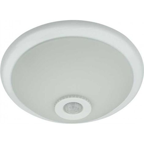 Glasdeckenleuchte 2xE27 40W mit PIR-Sensor (1/4)