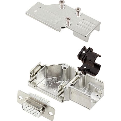 encitech DCMR09-FK-HDS15-W-K 6355-8066-11 D-SUB Buchsenleisten-Set 90 ° Polzahl: 15 Lötkelch 1 St.