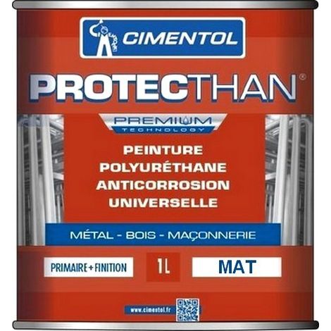 Laque multi-support 2 en 1 PROTECTHAN Anticorrosion Métal, bois et béton MAT Choix de couleur: Couleur - Conditionnement: 1 Litre