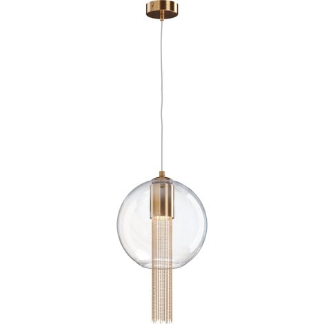 Lampada a sospensione Maytoni Flusso vetro bronzo Ø25 GU10 (1/4)