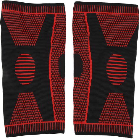 Protège-genoux sport polyvalents, respirants, antidérapants, amortissants, doux pour la peau, rouge taille M, pour randonnée en montagne (1/5)