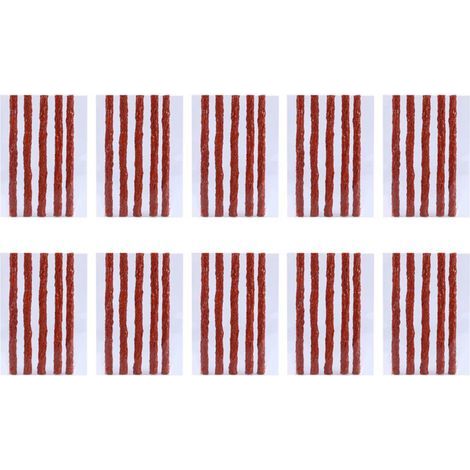 Kit de réparation de pneus sans chambre à air, 50 pièces, bandes de caoutchouc pour scooter, vélo, automobile, moto, bouchon de crevaison (1/5)