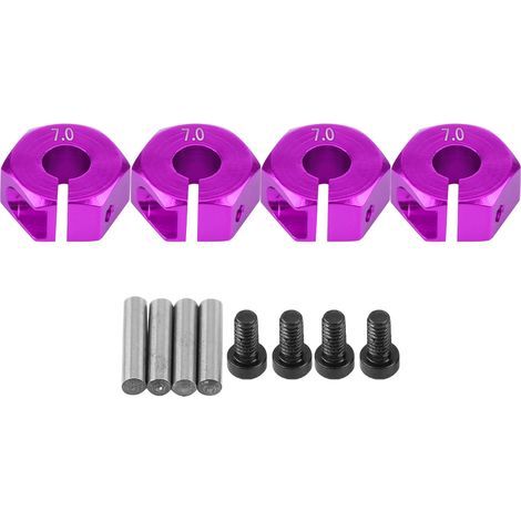 Adaptateur Universel de Roue Hexagonale 12mm pour Voiture RC 1/10 HSP Sakura (5mm, Bleu) (1/5)
