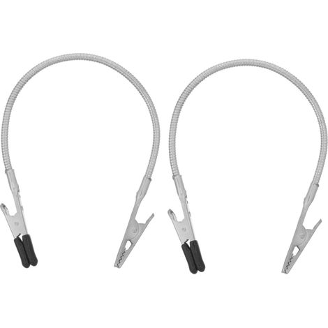 Lot de 2 pinces crocodiles doubles réglables pour étiquettes et (1/5)