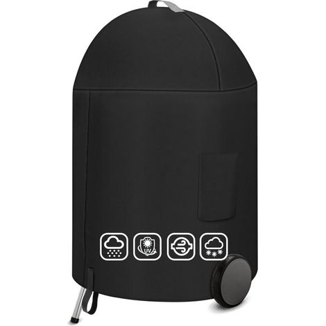 Housse de Protection pour Barbecue au Charbon de Bois 57 cm Oxford 600D Pour Touch Robuste et Étanche 7150 de 57 6 x 96 cm (1/4)