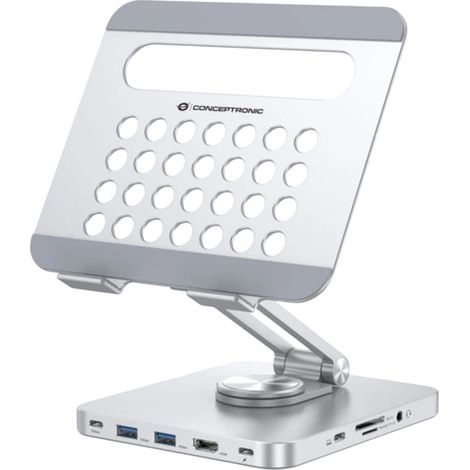 Support tablette Conceptronic donn26g aluminium 8 en 1