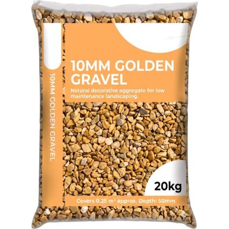 10mm Golden Gravel Bag (20kg) (1/2)
