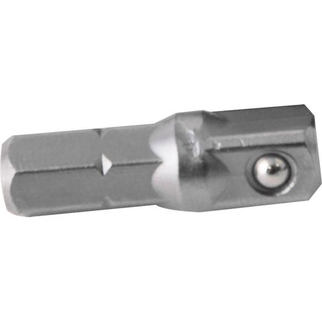 Adaptateur mâle 1/4" Hexagonal-1/4" carre L.25mm - OS 3255 - CLAS Equipements