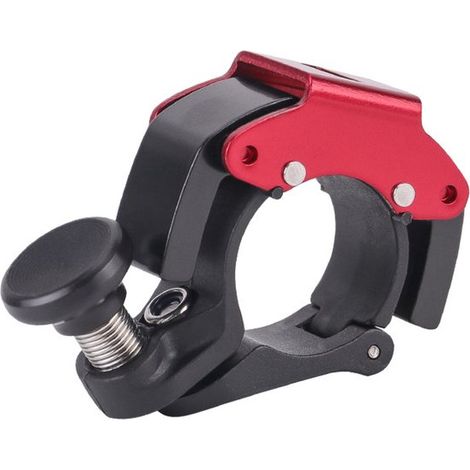 Campanello per bicicletta, mini campanello in lega di alluminio, 100 dB di potenza sonora, clacson per mountain bike (MTB), manubrio 22-24 mm, nero (1/5)