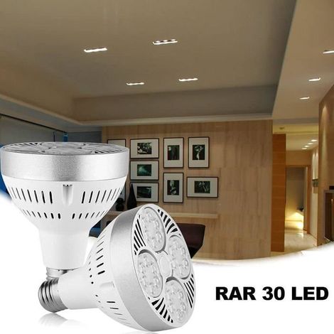 Lot de 2 ampoules LED PAR30 à long col, 35 W, blanc lumière du jour 4000 K, non compatibles avec les variateurs, culot E27/E26 (1/5)