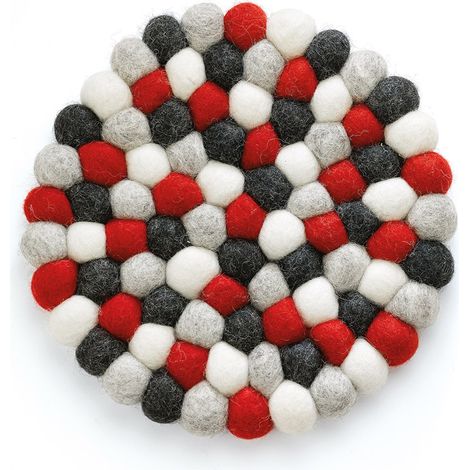 Cilio - Dessous de plat Lana rosso rond (1/3)