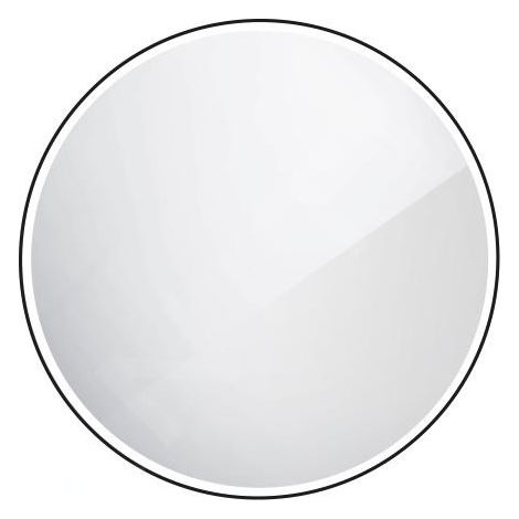 Nimco Miroirs - Miroir avec éclairage LED, diamètre 80 cm, noir mat ZPC 28002R-90 (1/5)