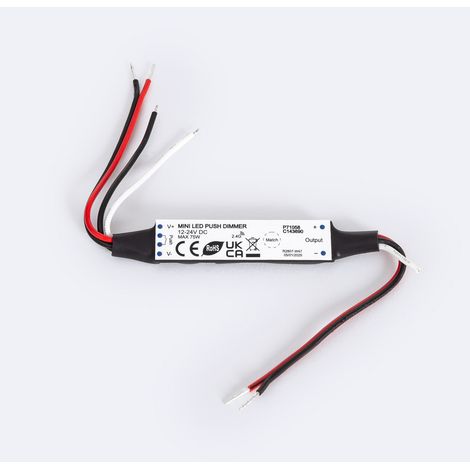Mini Controller Striscia LED Monocolore per Telecomando RF e Regolabile tramite Pulsante Monocolore (1/2)
