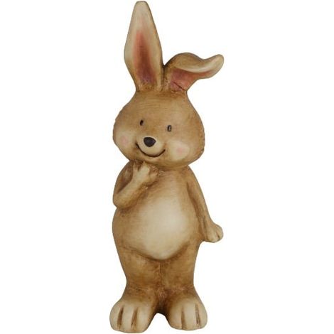 TrendLine Deko Hase Terracotta 31 x 13 cm braun Osterdeko Hasendeko wetterfest