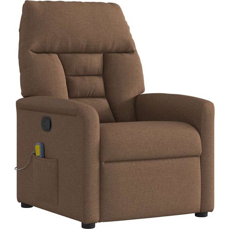 Massagesessel Braun Stoff vidaXL (1/5)