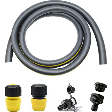 Kärcher Dampf-Zubehörset für Kärcher SC-Serie – 1 Satz 3,6 m Wasserzulaufschlauch + 4 Anschlüsse