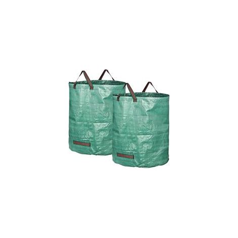 Sacs de jardin pliables étanches et autoportants de 272 L avec poignées – Lot de 2 sacs robustes et durables pour stockage extérieur (1/5)