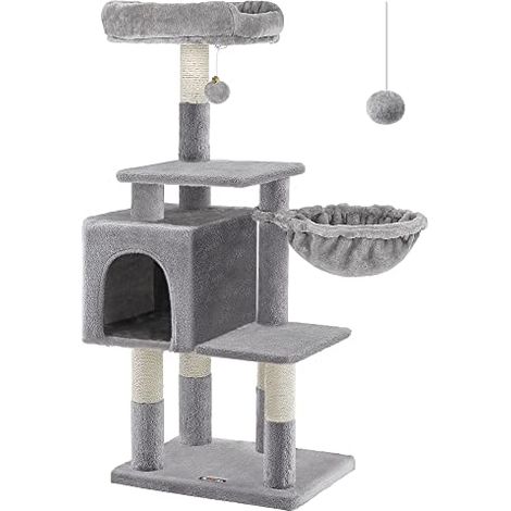 Griffoir pour chat gris clair 110 cm (1/5)