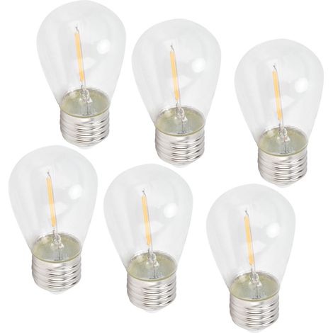10 Stück LED-Retro-Glühbirnen mit charmantem, verstellbarem und energiesparendem Antik-Filament-Design zur Dekoration (1/5)