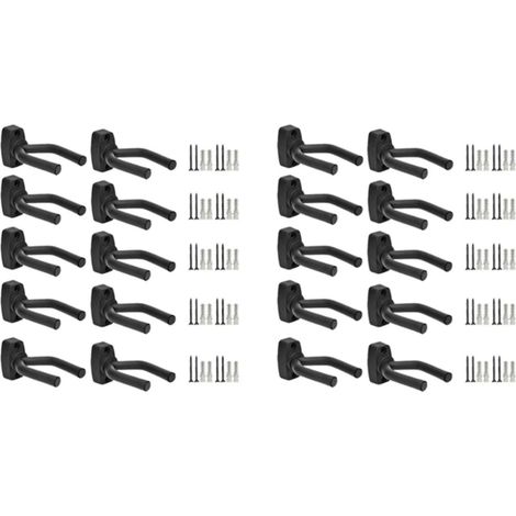 Support Mural Pour Guitare - Bras Réglable Avec Protection En Mousse - Compatible Avec Guitare Ukulélé Violon Mandoline - Lot De 10 Pièces (1/5)