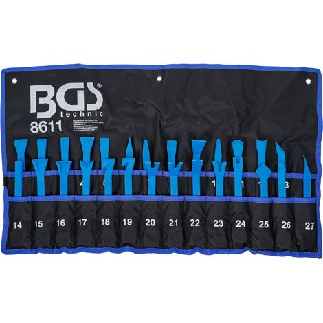 Strumenti per lo smontaggio delle finiture delle portiere BGS Technic, 27 pezzi