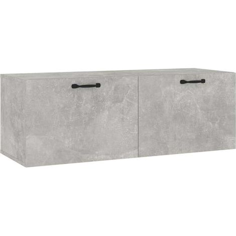 Maison Exclusive - Mobile Pensile Grigio Cemento 100x36,5x35 cm Legno Multistrato (1/5)