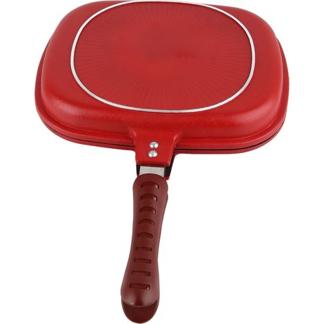 Poêle à frire double face antiadhésive pour la cuisson du poisson, poêle à crêpes et poêle à poisson sans fumée (1/5)