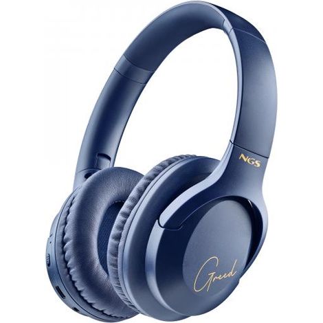 Cuffie Bluetooth - NGS - ARTICA GREED BLUE - Bluetooth 5.1 - Autonomia 10 ore - Microfono integrato (1/4)