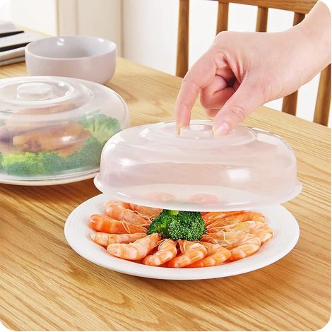 Couvercle Anti-Éclaboussures pour Micro-Ondes - Cloche avec Aération pour Assiette, 14cm (1/5)