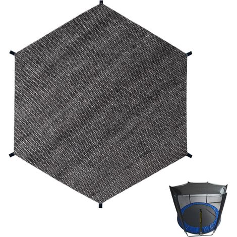 APEX Housse De Pare-Soleil Pour Trampoline,Tente Toit Housse,Housse De Tente De Trampoline Anti-UV(10 pieds - 6 tiges)