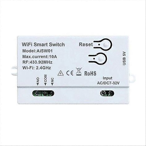 Interrupteur intelligent WiFi compatible avec une application domotique, minuterie et télécommande intelligentes à faire soi-même PA (1/5)
