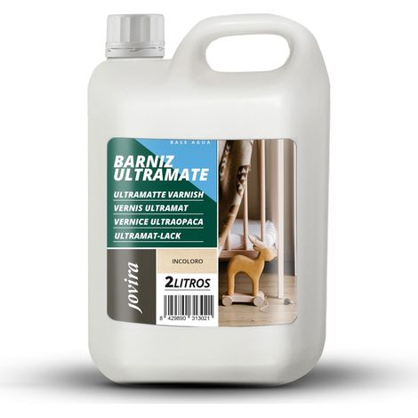 Vernis à l'eau ultra mat. Protection et décoration des bois extérieurs et intérieurs. 2 Litres, Incolore (1/5)