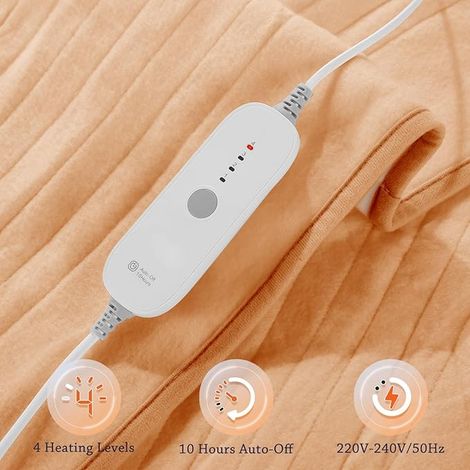 Electric Heated Blanket 150 x 80 cm, Camel (1/3)