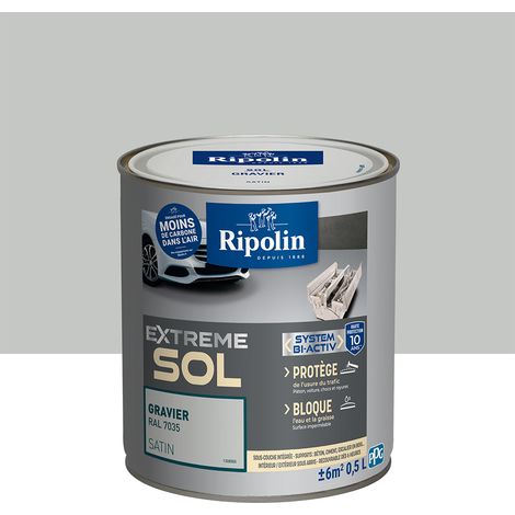 Ripolin – Peinture pour sol intérieur satin 0,5L – Très haute résistance aux taches et aux rayures – Protection 10 ans – Pour béton et carrelage (1/5)