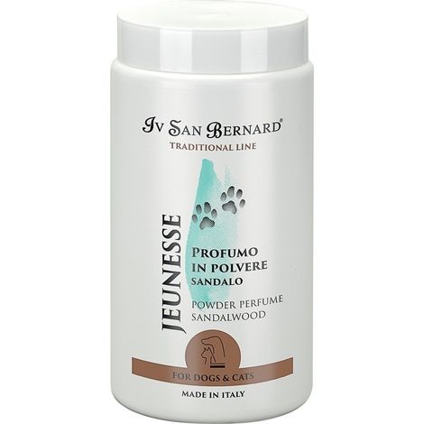 Parfum en poudre parfumé au bois de santal Iv San Bernard Jeunesse pour chiens 80 gr Offre exclusive (1/5)