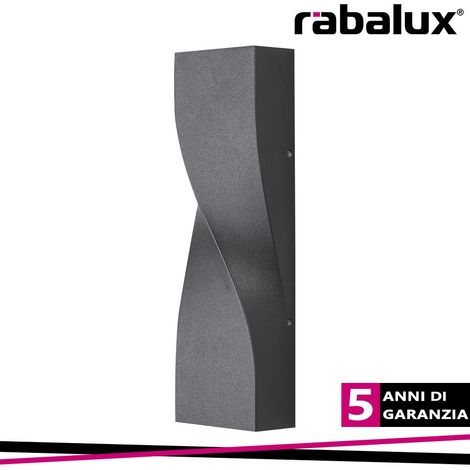 Applique da esterno LED 11W nera IP65 Follina Rabalux (1/3)