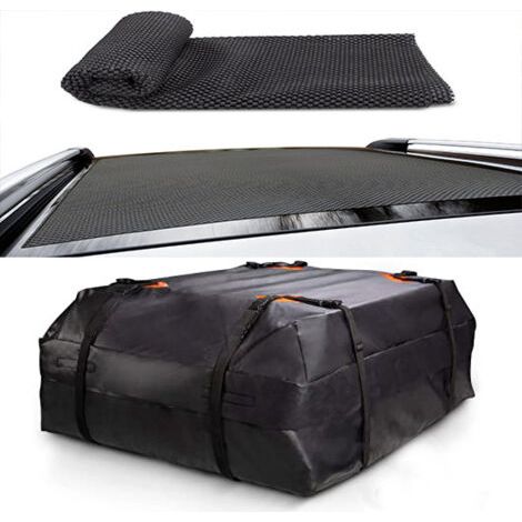 Coffre de toit 425L imperméable 420D – Sac de rangement pour voiture – Fixation facile et sécurisée – Adapté à la plupart des véhicules (1/5)