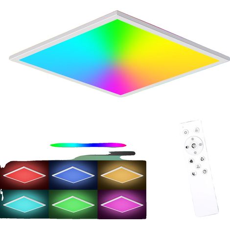 Panneau Lumineux Plafonnier, Dimmable, Modes de Couleur RGB, 1PC, 21-30W (1/2)
