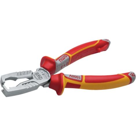 Pince à dénuder pour câbles ronds Ø 8 à 13 mm – Dénudage précis jusqu'à 10 mm² – Tranchants trempés – Poignées ergonomiques SoftGripp – NWS