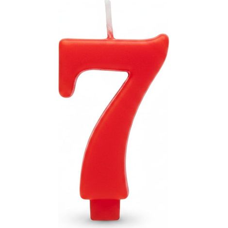 Bougie d'anniversaire rouge 10 cm pour gâteaux et gâteaux (7)