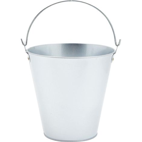 Seaux en métal galvanisé avec poignées, bière, glaçons, vin, champagne, fête, centres de table, 15 cm (1/5)