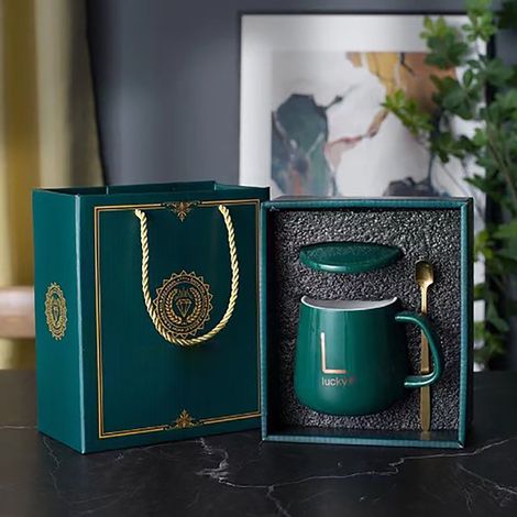 Set de Mugs chauffants - Mug céramique explosion-proof avec chauffeur à température constante 55℃ - Capacité 380ml, design ergonomique, fonctionnement automatique, cadeau idéal (1/5)